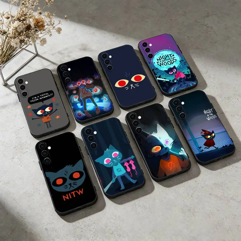 Adventure Games Night In The Woods Phone Case For Samsung Galaxy A91,80,73,72 ,71,53,52,32 ,31,22,21s,20,Soft Black Case