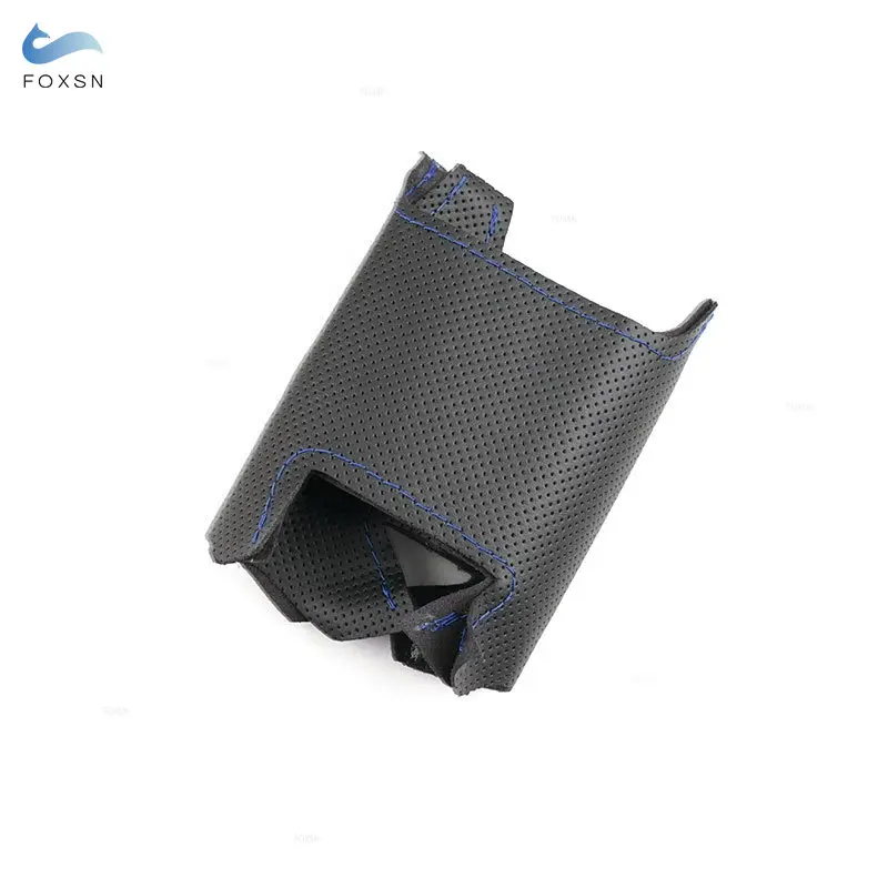 Soft Perforated Leather Cover For Peugeot 206 1998-2005 206 SW 2003-2005 DIY Hand Sewing Leather Car Steering Wheel Cover Trim