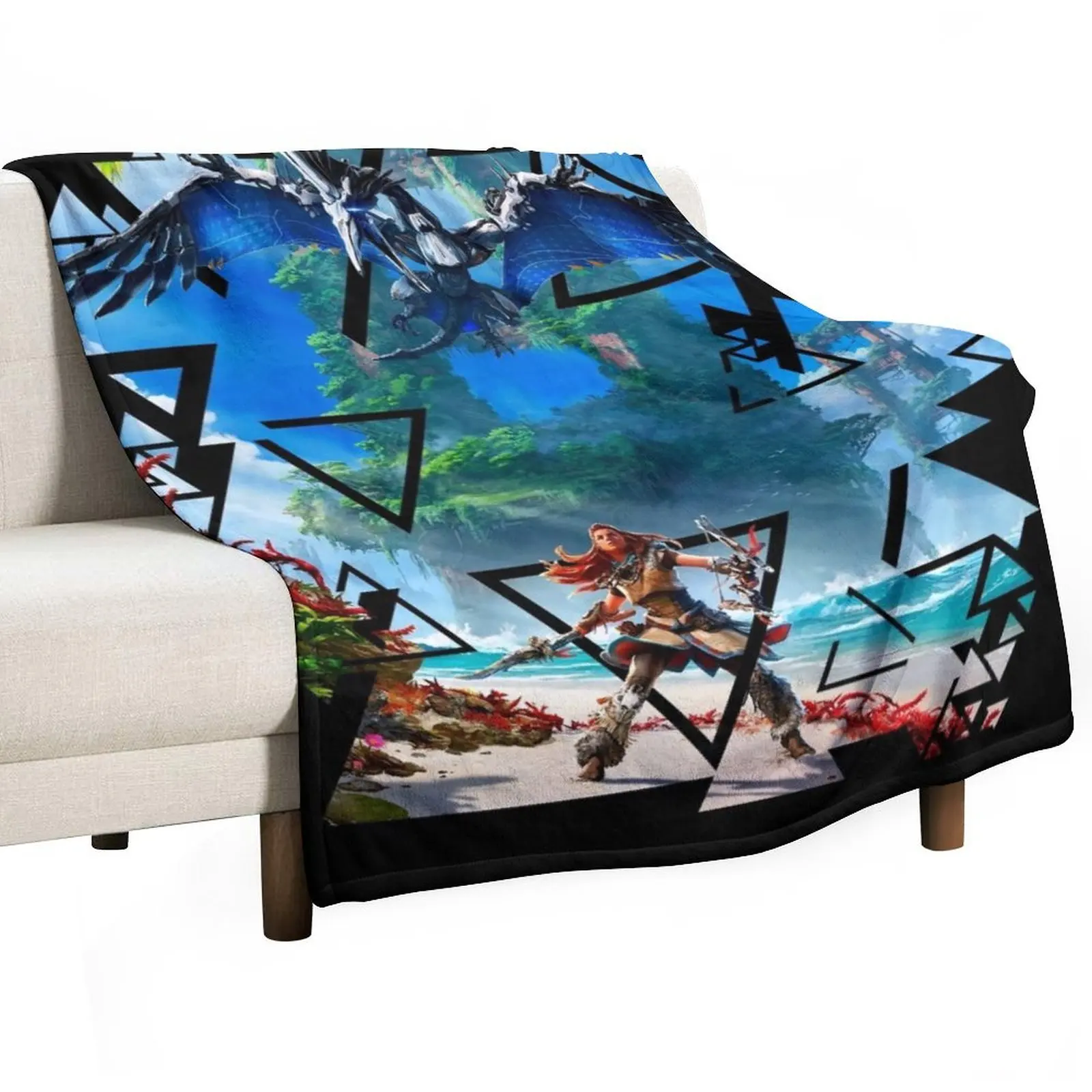 Horizon Forbidden West Throw Blanket Beautifuls Baby Nap Blankets