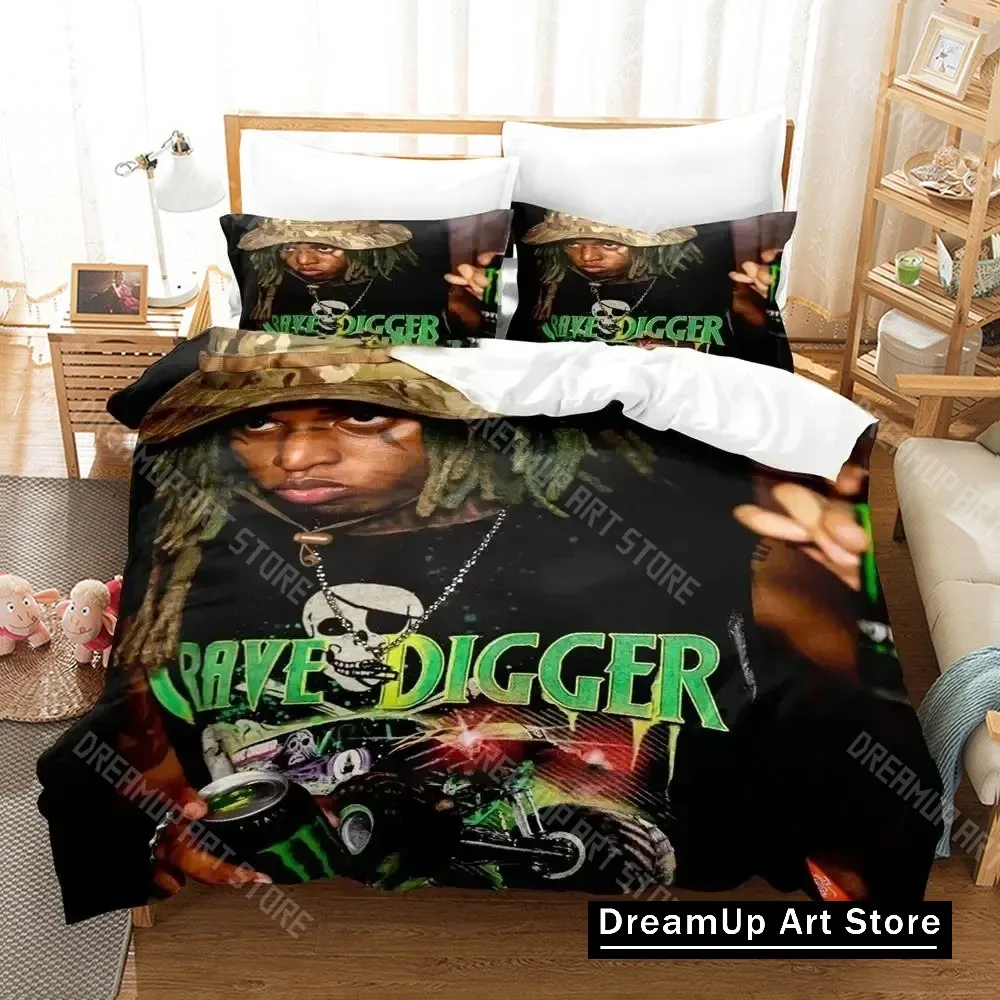 

3D Print Zillakami Rapper Bedding Set Boys Girls Twin Queen King Size Duvet Cover Pillowcase Bed boys Adult Home Textileextile