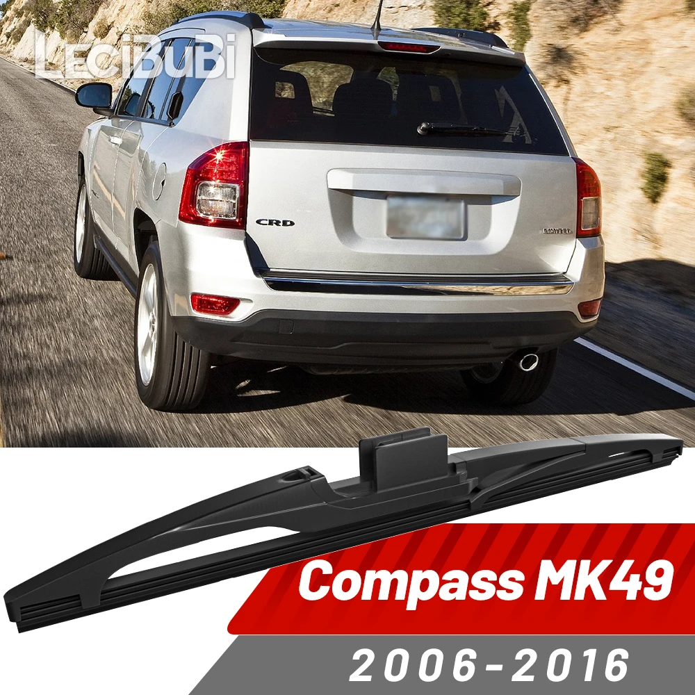 Limpiaparabrisas trasero, limpiaparabrisas, accesorios para Jeep Compass MK49 2006-2016 2007 2008 2009 2010 2011 2012 2013