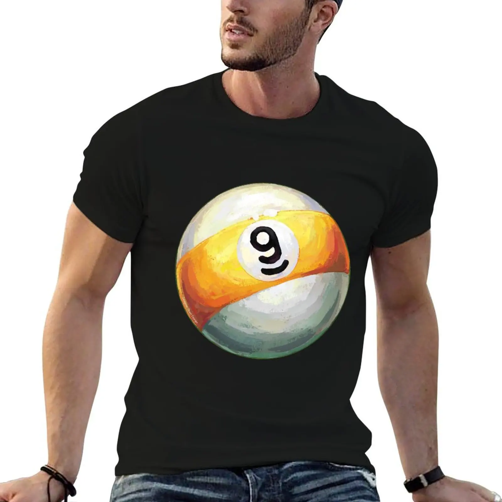 Billiards 9 Ball T-Shirt Funny t-shirts summer clothes mens white t shirts