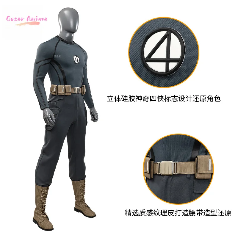 رائعة أربعة المشاعل البشرية تأثيري Deadpooling 3 زي مجموعة كاملة موحدة الدعائم اكسسوارات الرجال هالوين كرنفال حفلة بطل