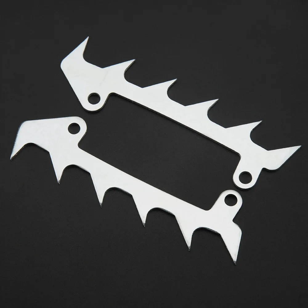 2pairs Silver Bumper Felling Dog Spike Compact Metal Bumper Spike Felling Dog for Stihl MS170 MS180 MS210 MS250 New 017 018 021