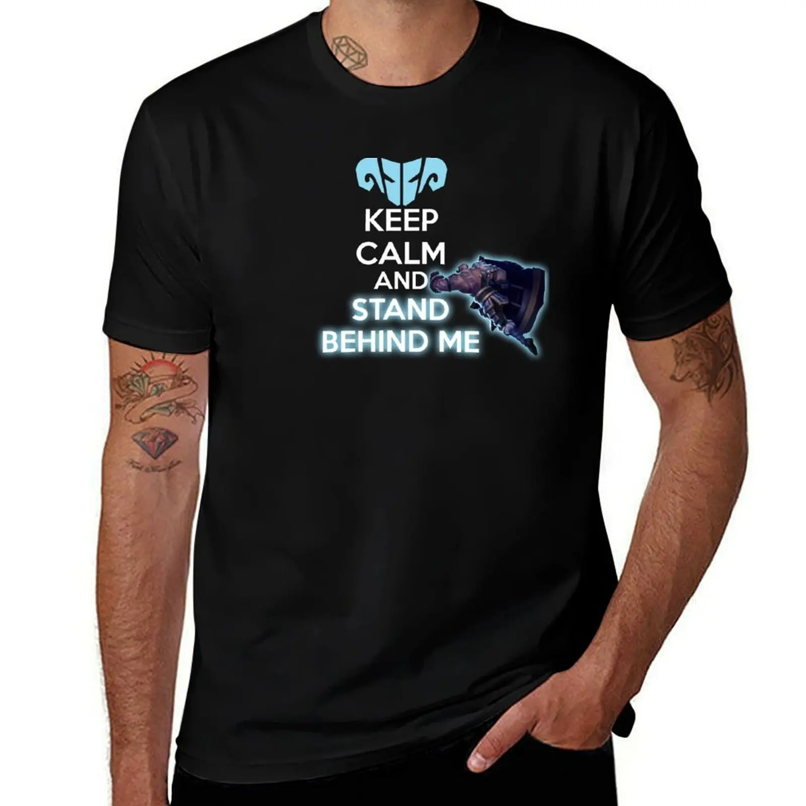 

KEEP CALM AND STAND BEHIND ME T-Shirt man graphic t shirt t shirt for man T-Shirt