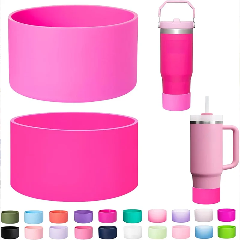 Silicone Kettle Cover For Stanley 40/30 Oz Anti-skid Reusable Heat-insulating Cup Sleeve Food-grade Bottom Cup Damping Sleeve