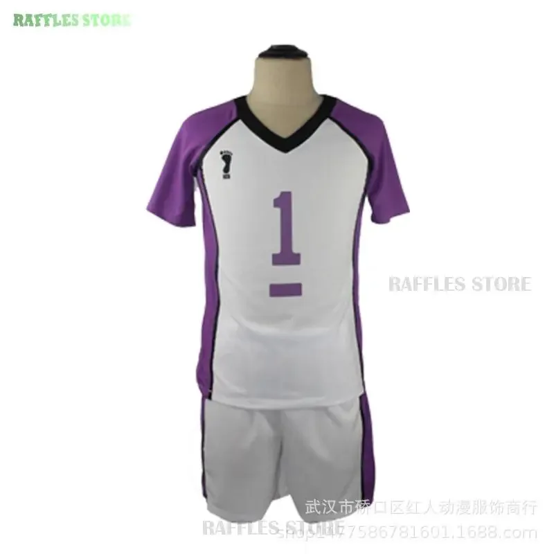 جديد 2025 أزياء أنيمي كوميك Haikyuu Shiratorizawa ملابس رياضية للمدرسة أزياء فريق الكرة الطائرة Tendou Satori ★ ★ ★   جيه.