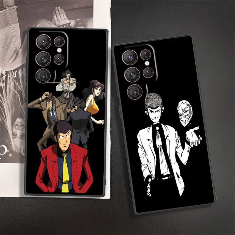 Lupin The Third Lupin Iii Phone Case For Samsung S24 S23 S22 S21 S20 FE S10 S10e Ultra Plus Lite Black Soft Cover