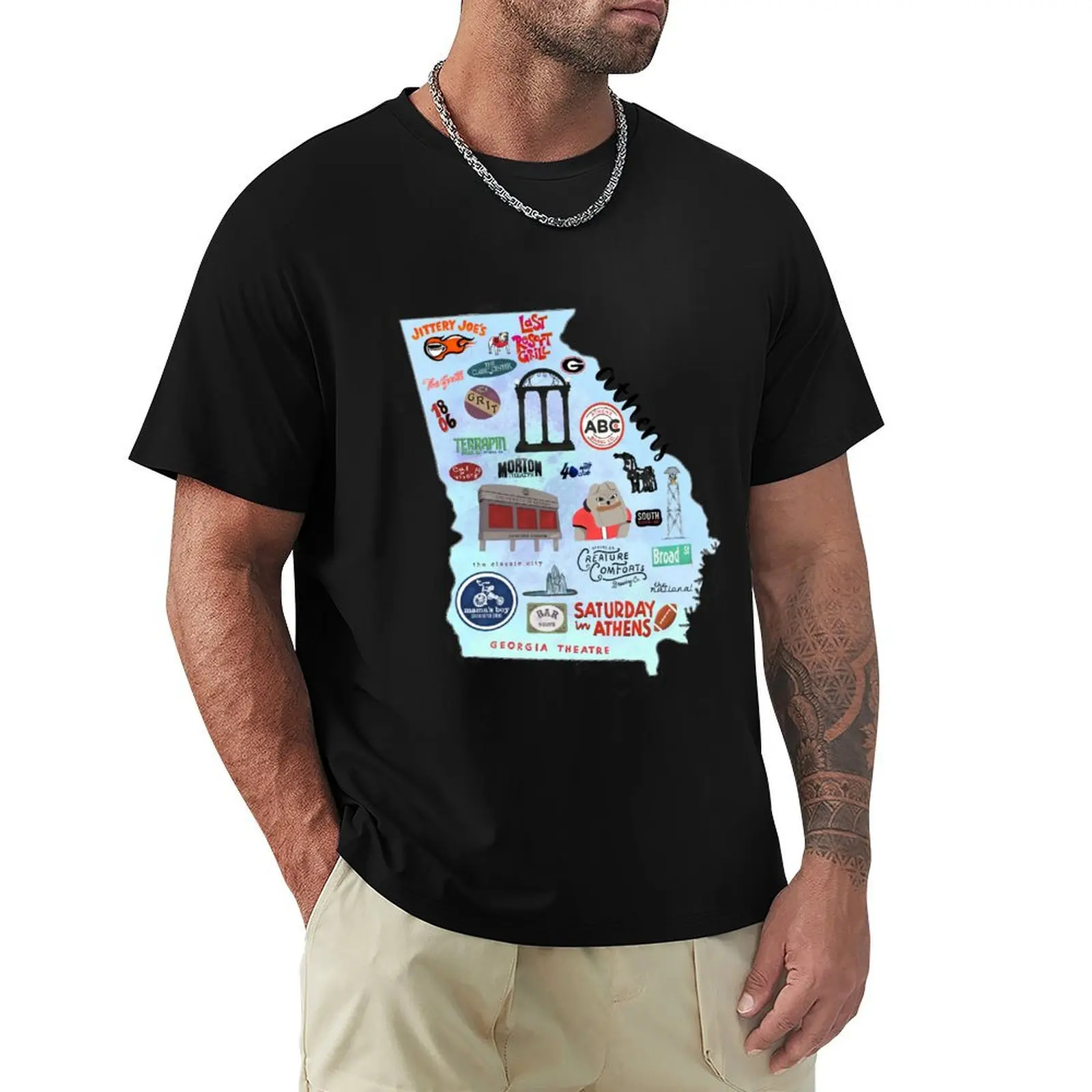 

Athens, Georgia T-Shirt summer tops valentines clothes mens graphic t-shirts