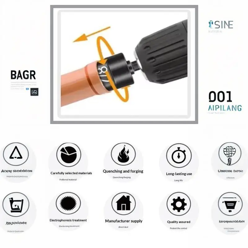 6-in-1 Kupferrohr-Expander-Bohrerset, Hochleistungs-Werkzeug zum Aufweiten von Klimaanlagenrohren für die Reparatur von Heimklimaanlagen und Sanitärarbeiten – Detail 7