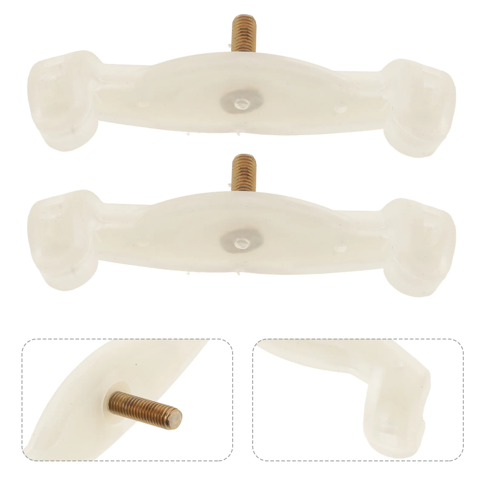 

2 Pcs Violin Shoulder Rest Replacement Double for Rests on The Cheek Tiny Holder Accessory Claw