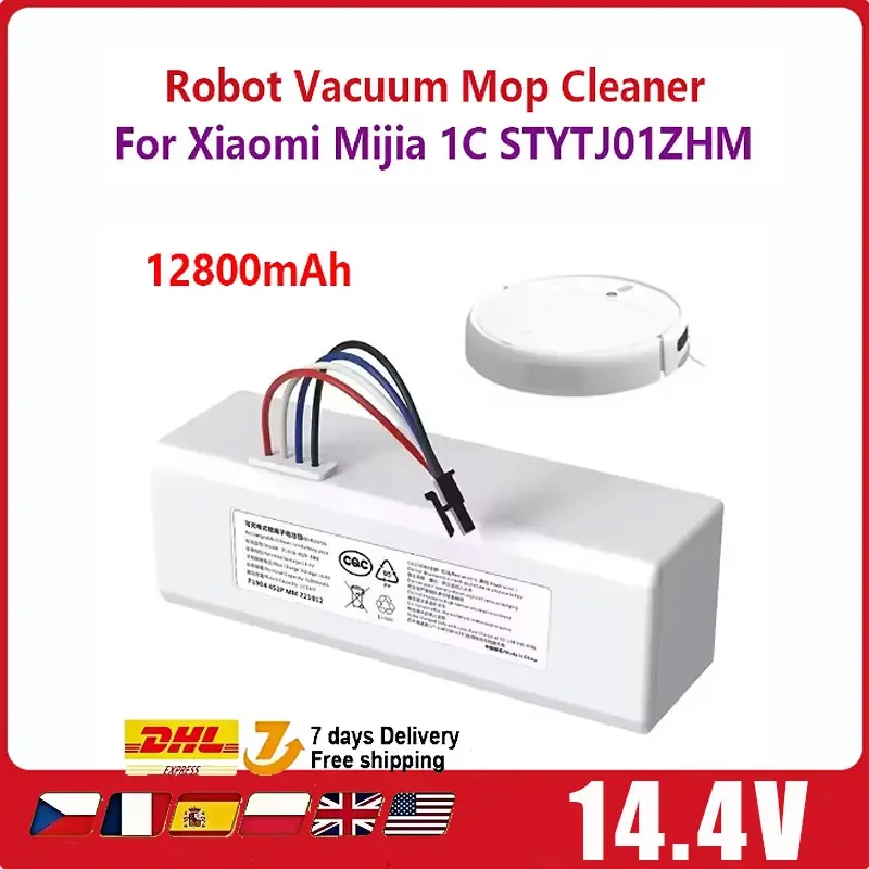 

14.4V 5200mAh Battery 1C P1904-4S1P-MM for Xiaomi Mijia Mi Vacuum Cleaner Sweeping Mopping Robot 18650battery lithium battery
