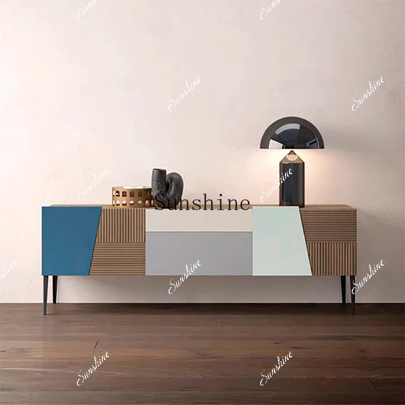 Nordic personality creative dining side/color matching entrance storage cabinet simple and modern  FT