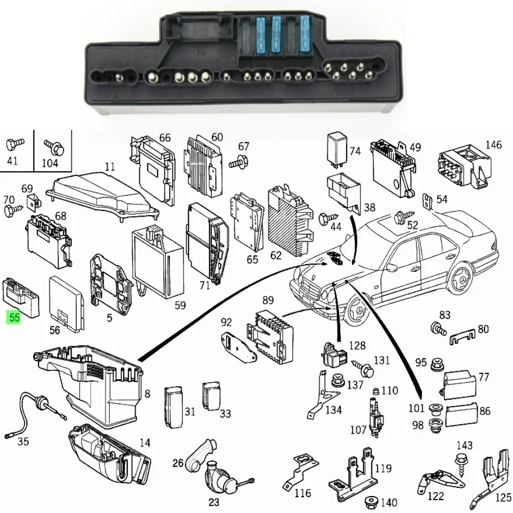 Relay Oil Pump Controller A2105400472 For Mercedes Benz SLK R170 E-Class W210