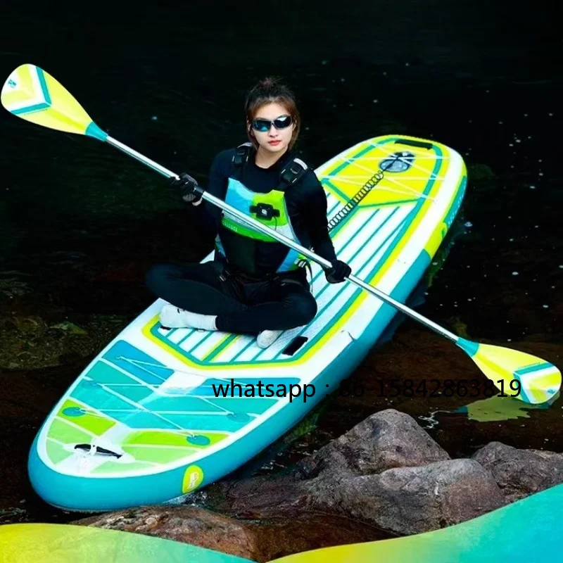 Inflatable paddle board, double deck stand-up racing paddle board paddle board surfboard parent-child kayak