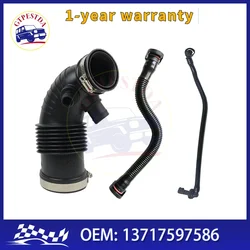 GTPESTDA New Air Duct Filtered Pipe Air Intake Hose With Steel Ring for BMW F20 F21 F30 11157608144 11157614690 13717597586