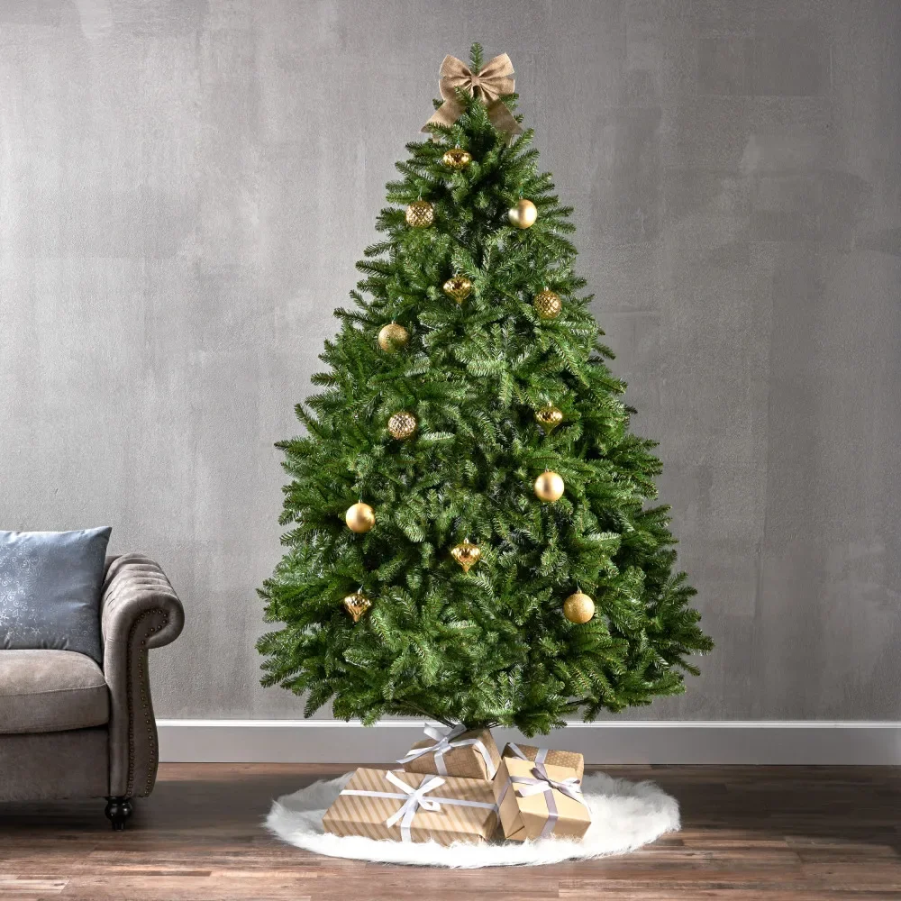 Christmas Trees 7-foot Norwegian Hinge Tree with 2231 Tips, Diameter: 58, Equipped with Durable Iron Frame and Leg Caps  Navidad