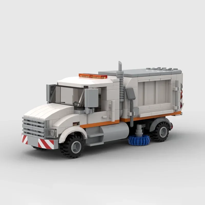 City Tool Car Series YcMoc Building Blocks Street Sweeper Model Technology Bricks Brand-name Vehicle DIY Assembly Toys Gift