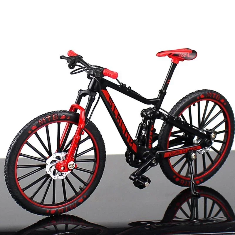 

1:10 Mini Alloy Model Bicycle Diecast Metal Finger Mountain Bike Racing Simulation Adult Collection Toys for Children