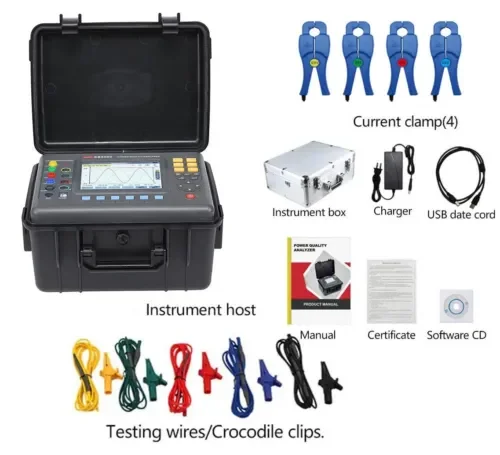 Power Quality Analyzer Three Phase Power Quality Meter Current Clamp 20mm×20mm