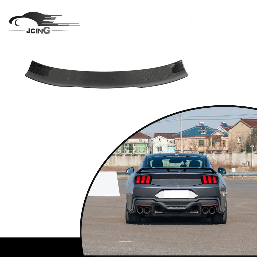 

New Fashion Carbon Fiber Rear Spoiler for 2024 Ford Mustang Dark Horse