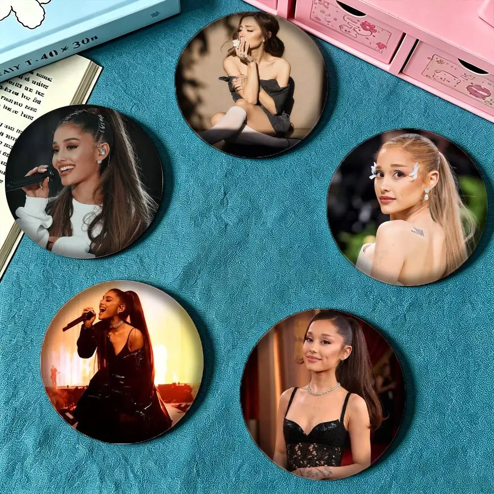 A-Ariana G-Grande 25 32 44 58 75mm Badges Personalized Round Brooches Pins Accessory Gift