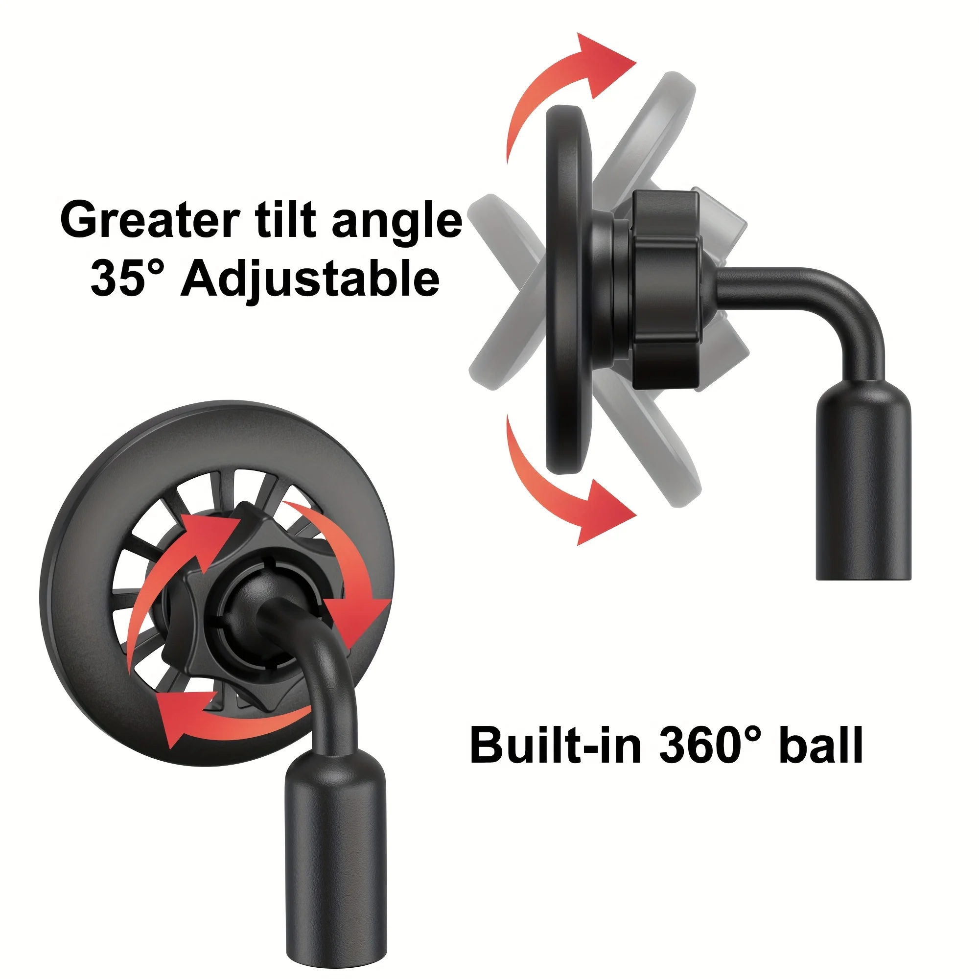 SMGXHE Magnetischer Stativadapter für iPhone-Serie und alle Smartphones mit 1/4"-Schraubenloch für Stativ, Kamera und Selfie-Stick – Detail 6