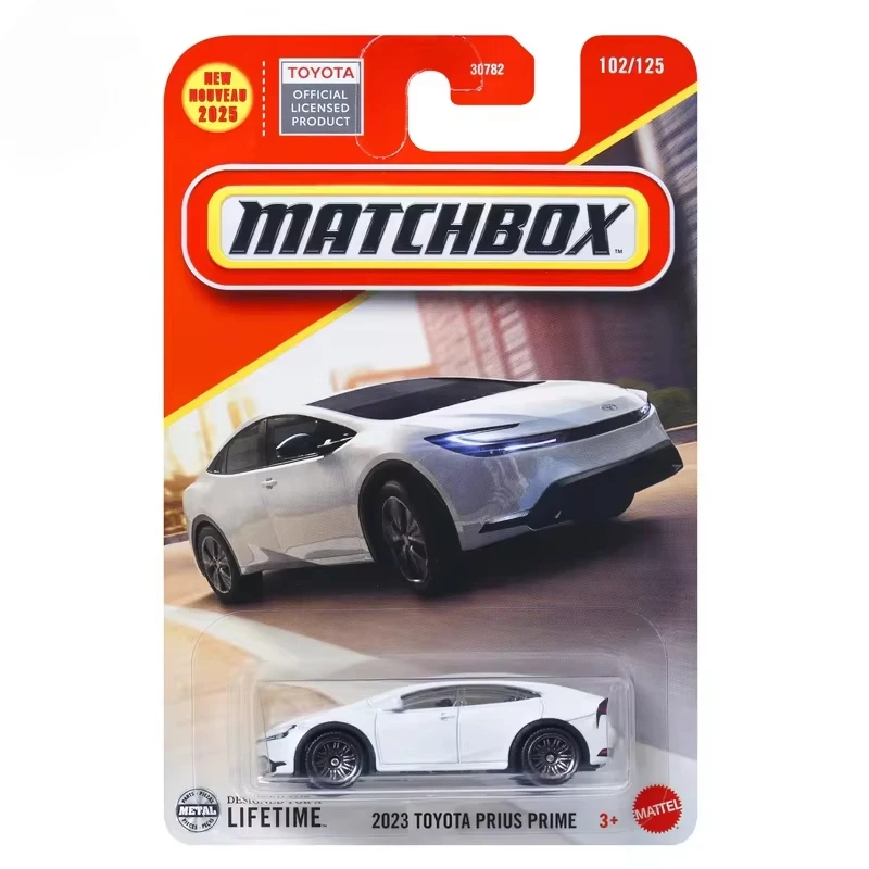 Original Matchbox Car 1/64 Diecast Nouveau 2023 Toyota Prius Prime Simulated Vehicle Model Toys for Boy Collection Birthday Gift