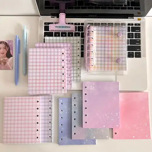 A7 Widening Double Button Transparent PVC Soft Cover Binder Cover Journal Sketchbook Accessories Diary Office Supplies - Image 4