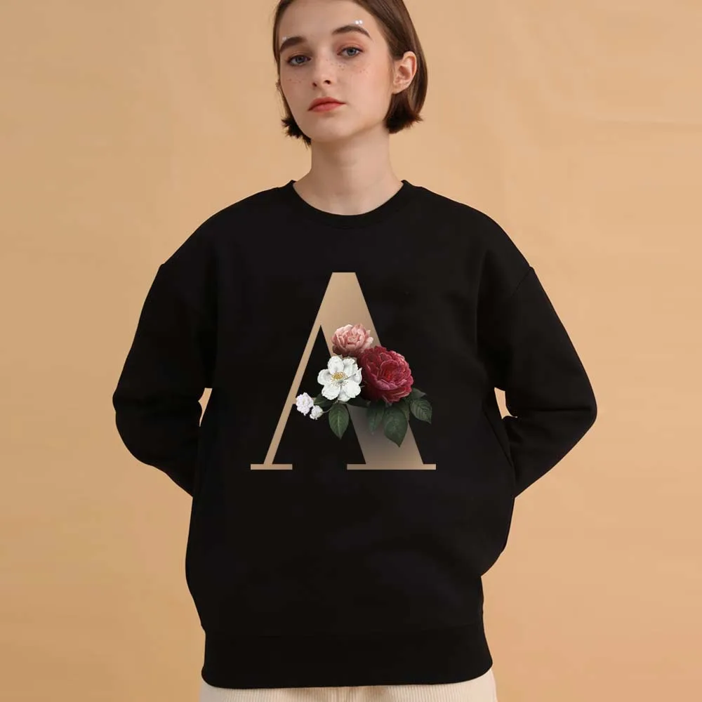 Estética feminina streetwear moletom 24 letras em inglês impresso em torno do pescoço hoodie para meninas casual confortável estilo de rua