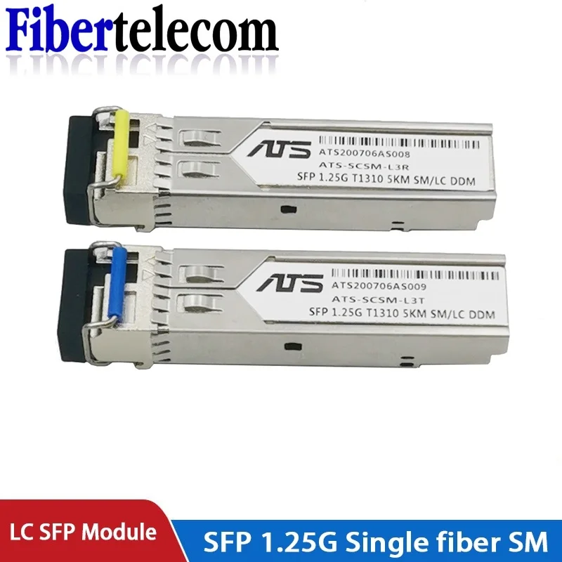 1.25G 20KM LC Simplex Connector SFP Module Single Mode Single Fiber 1310nm/1550nm with Cisco/Mikrotik Gigabit Ethernet Switch