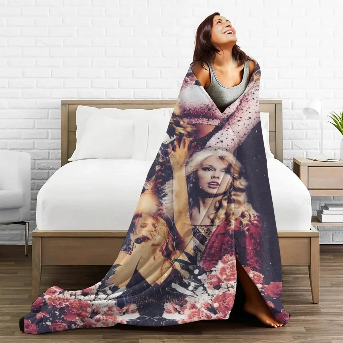 

Baby Blankets The Eras Tour Plaid Sofa Cover Flannel Decoration Ultra-Soft Vintage Throw for Bedding Couch Plush Thin Quilt