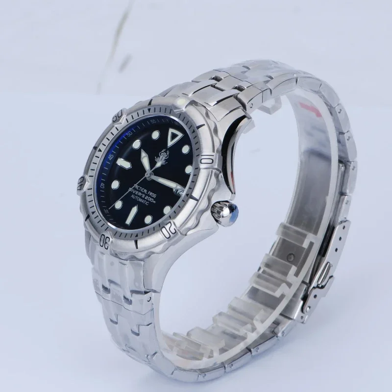 Tactical Frog Watch For Men NH35 Movement 200M Automatic Stainless Steel 200M Waterproof Mechanical Diver Luxury Man watch