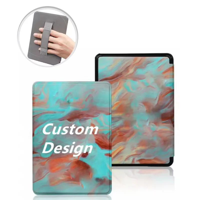 

Чехол для фото на заказ для Kindle 11-го поколения 2024 года, чехол Funda с ремешком на руку, персонализированный чехол для электронной книги для Kindle 6 дюймов RS23CV