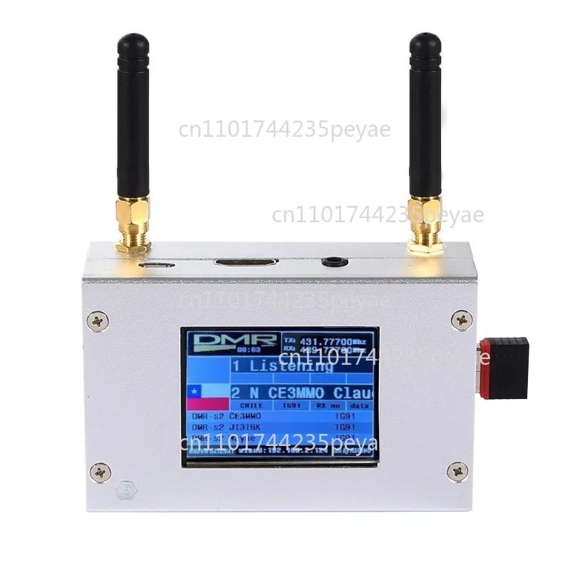 Hotspot Duplex Mmdvm W/ Aluminum Alloy Color Display Screen Supporting For C4fm/dmr/dstar P25 With Raspberry Pi 1b+