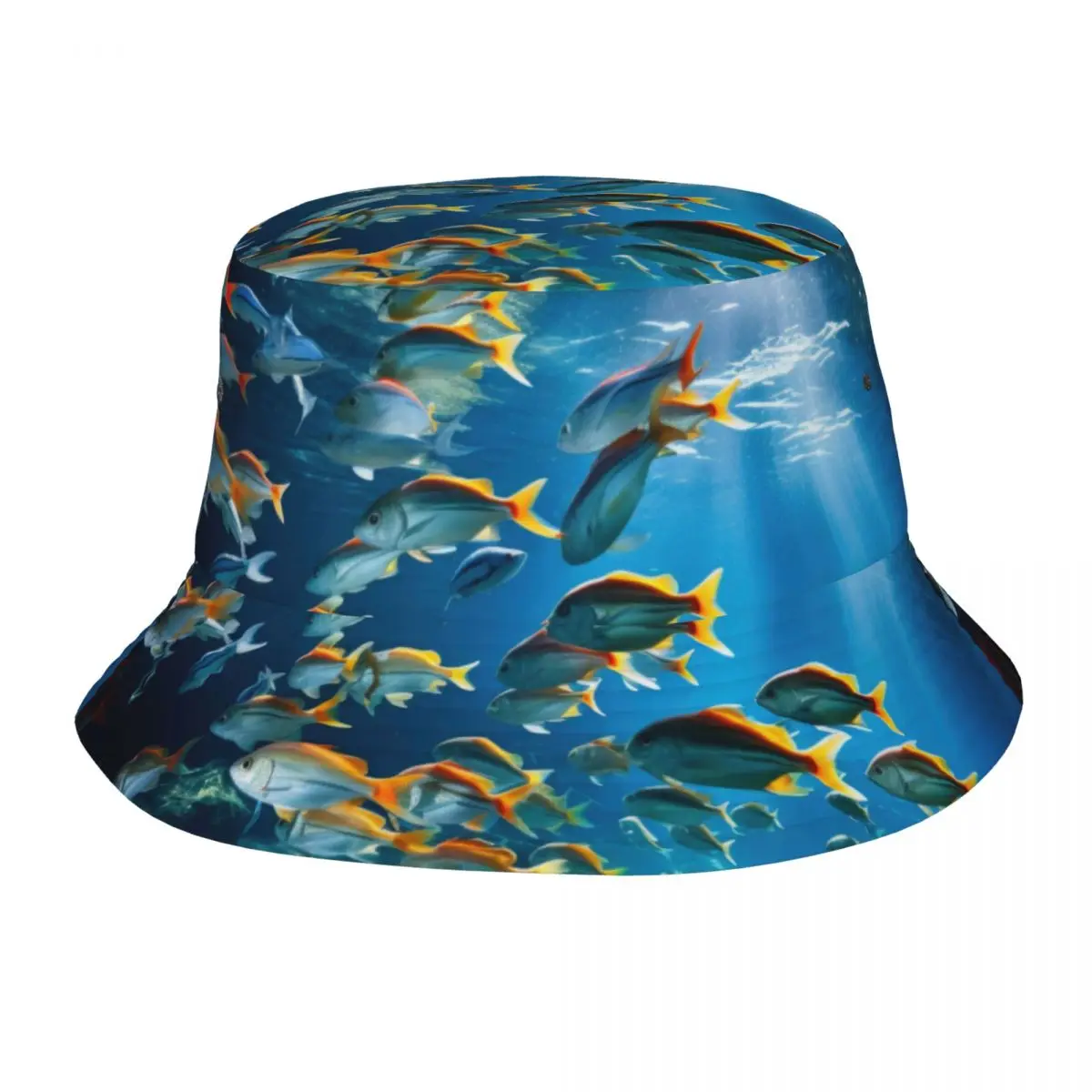 Bucket Bob Cap Hip Hop Gorros Fish In Clear Waters Panama Cap Beach Sun Fishing Hat