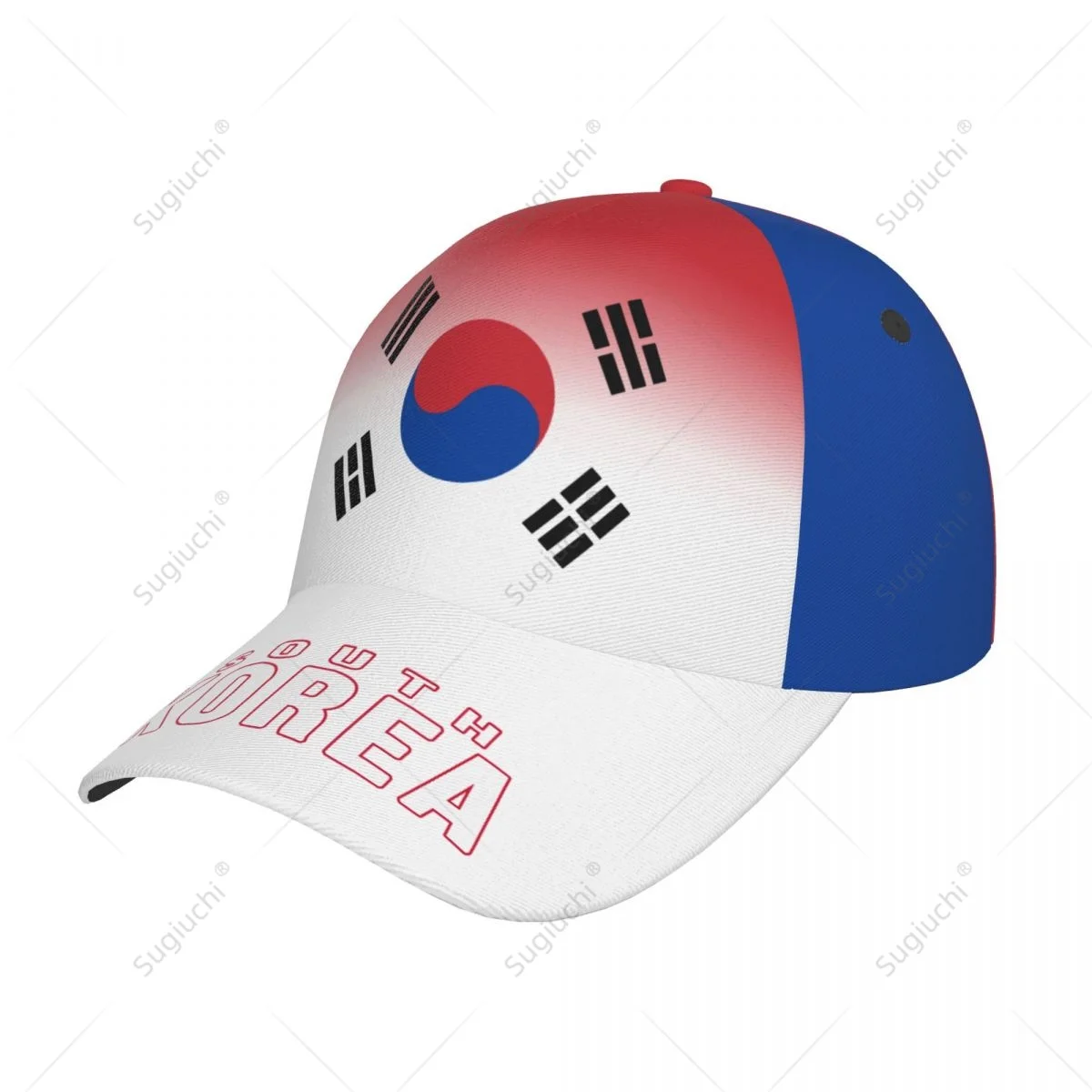 Unisex Baseball Cap Hat South Korea Gradient Color 3D Printing for Tennis Outdoor Bike Bicycle Golf Baseball Sports Fans