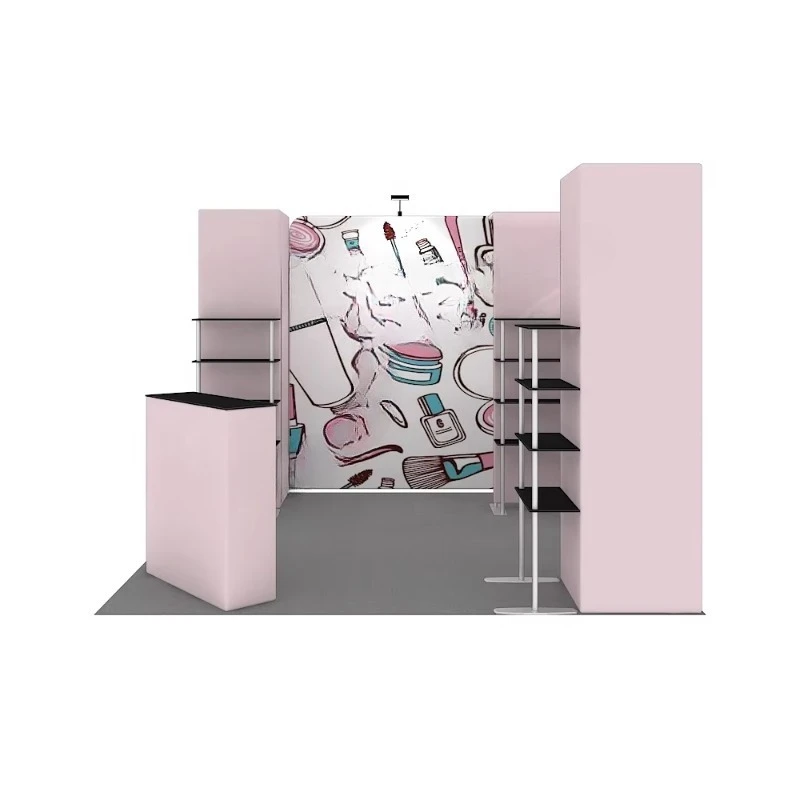 

New Design Custom Logo Modular Tools Free Exhibition Aluminum Portable Shelf Trade Show Booth