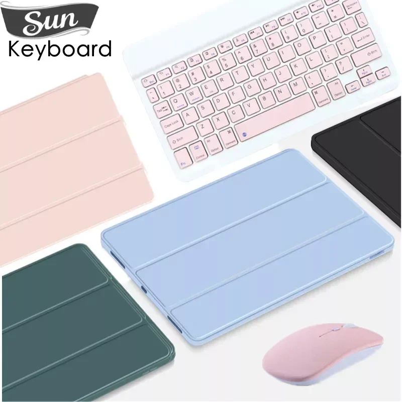 

Funda for Samsung Galaxy Tab S9 Tablet Case Silicon Case for Samsung Tab S9 SM-X710/SM-X716B/SM-X718U Cover with Keyboard Mouse