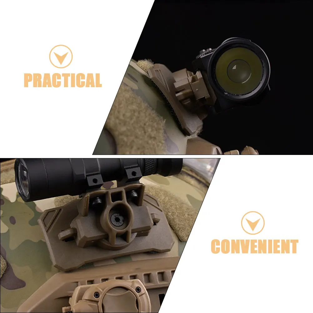 Adapter do noktowizora, plastikowy uchwyt do latarki, lekki uchwyt do lampy czołowej, łatwy montaż, uniwersalny rozmiar, do użytku na zewnątrz.