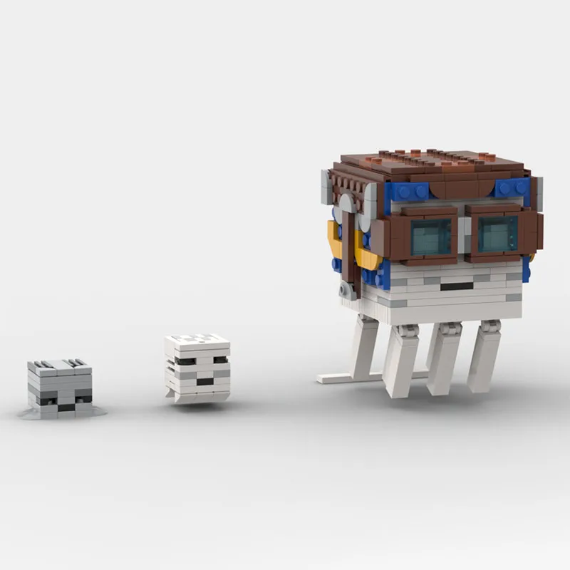 

476PCS Minecraftses Theme Happy Ghast Ghastling Dried Ghast Model 2025 New Mobs MOC DIY Building Blocks Birthday Toys Gift