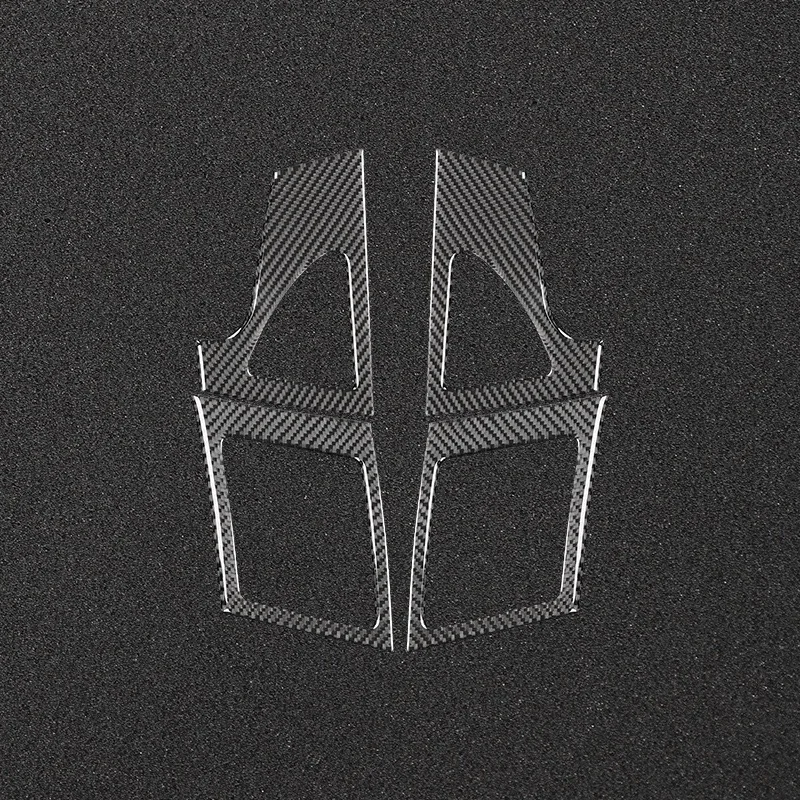 Air conditioner Outlet Grid Frame Carbon Fiber Sticker For Mitsubishi Lancer EVO X MR 2008-2015 Air Vent Trim Car Accessories