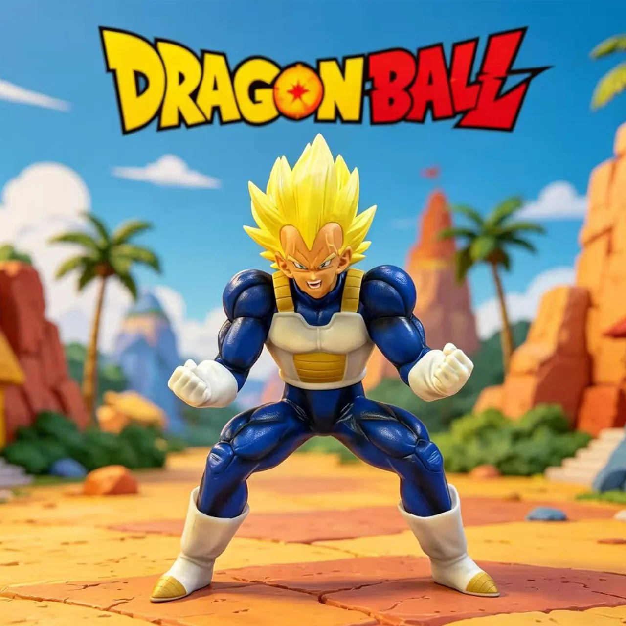 23,5CM Anime Dragon Ball Vegeta Figur Super Saiyan Vegeta Actionfiguren PVC-Statue Desktop-Ornament Sammlermodell Spielzeug Geschenke