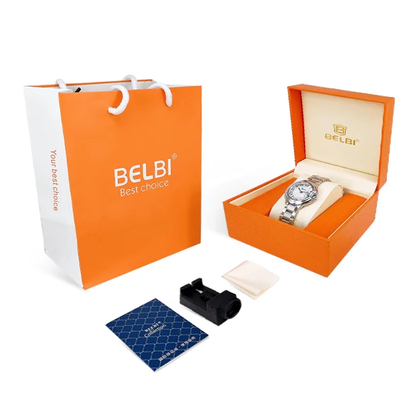 Женские кварцевые часы из нержавеющей стали, дневный водонепроницаемый браслет, римские цифры, праздничный подарок с красивой подарочной коробкой