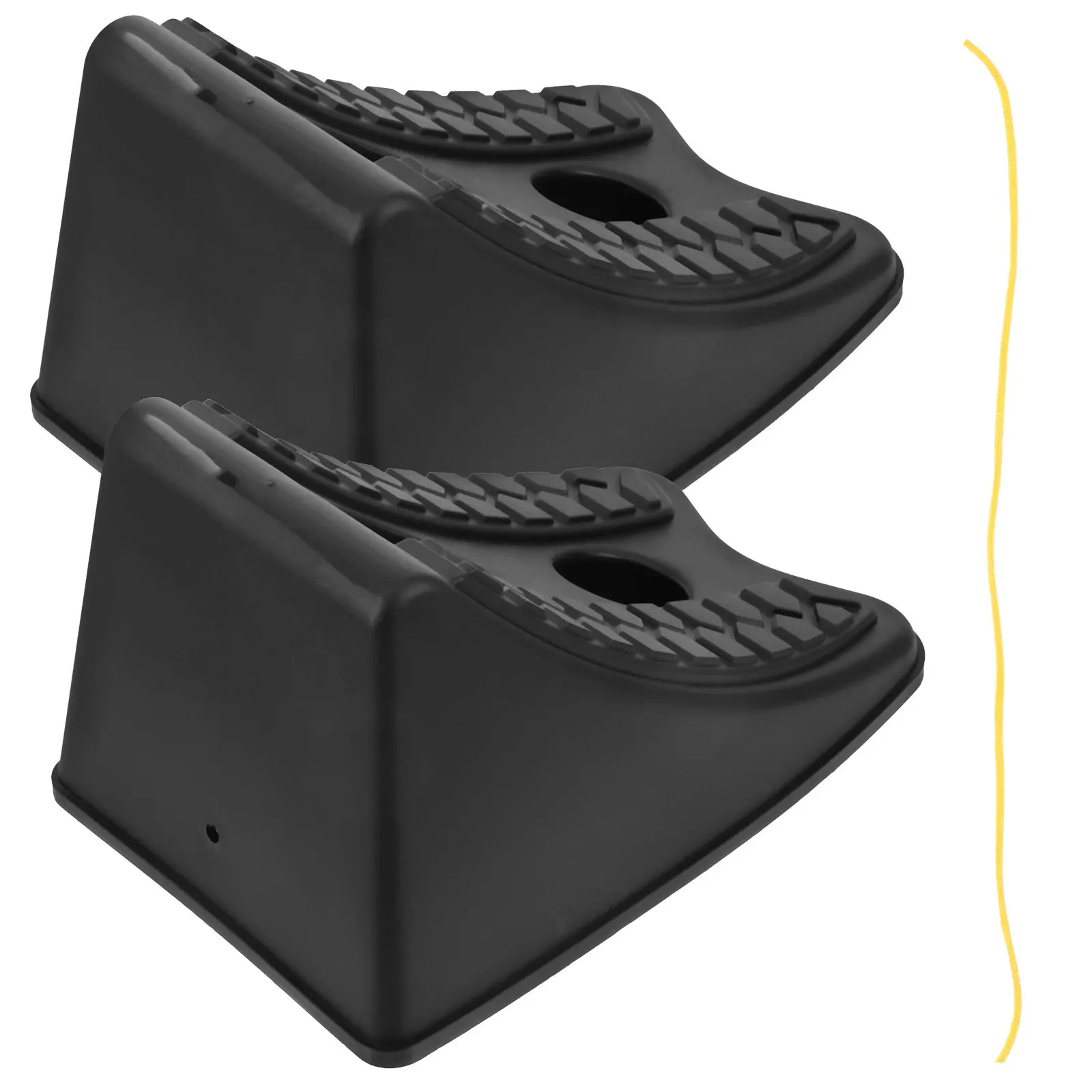 

2 pcs Duty Wheel Wheel Chock Chock Wedge For Car Rv Trailer Auto Vehicle Anti-Slip Ramp Tire Block Stabilizer Tool