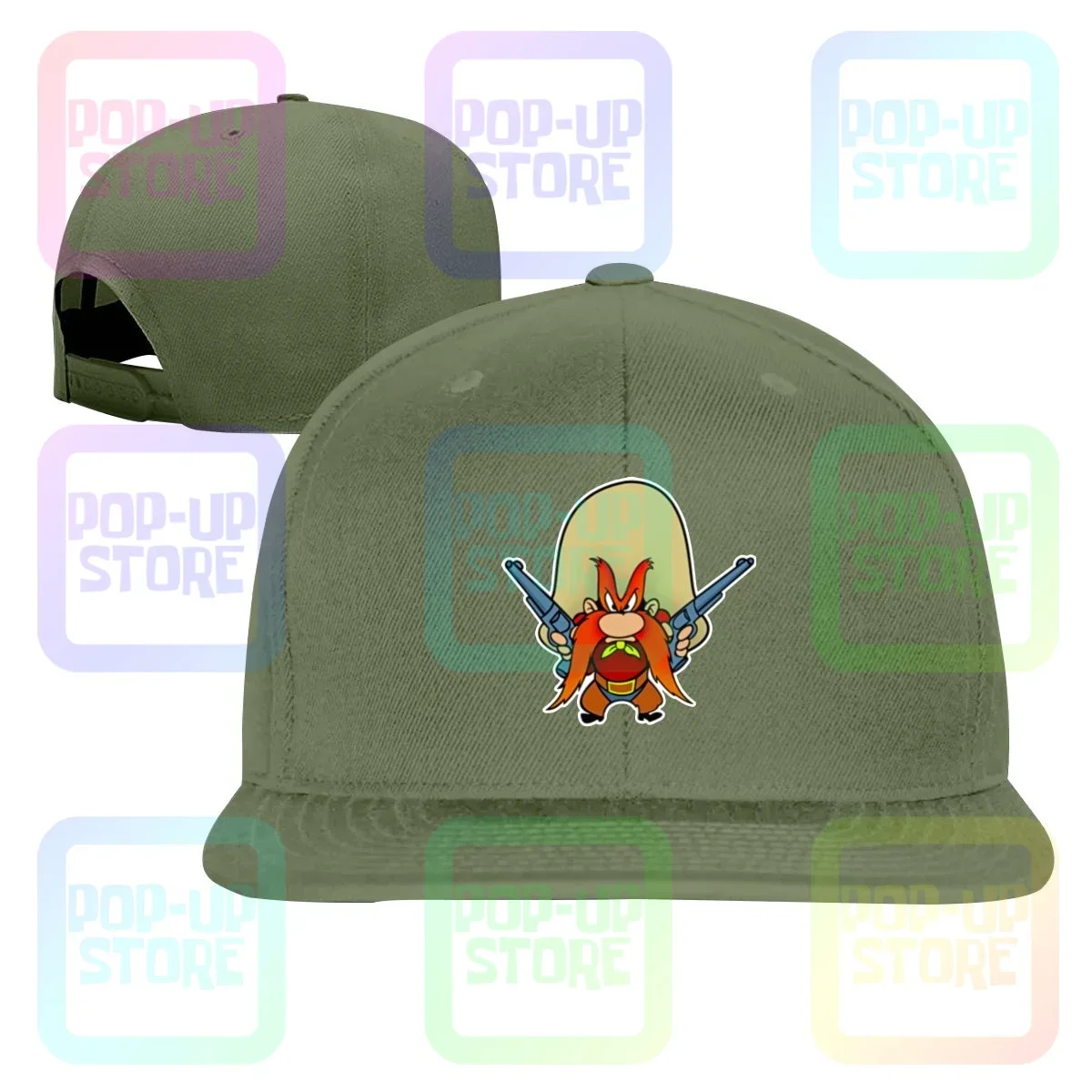 Yosemite Sam Cowboy 49Er Pistol Shooting revolver Cartoon Wild We Snapback Cap berretti da Baseball Trend migliore qualità