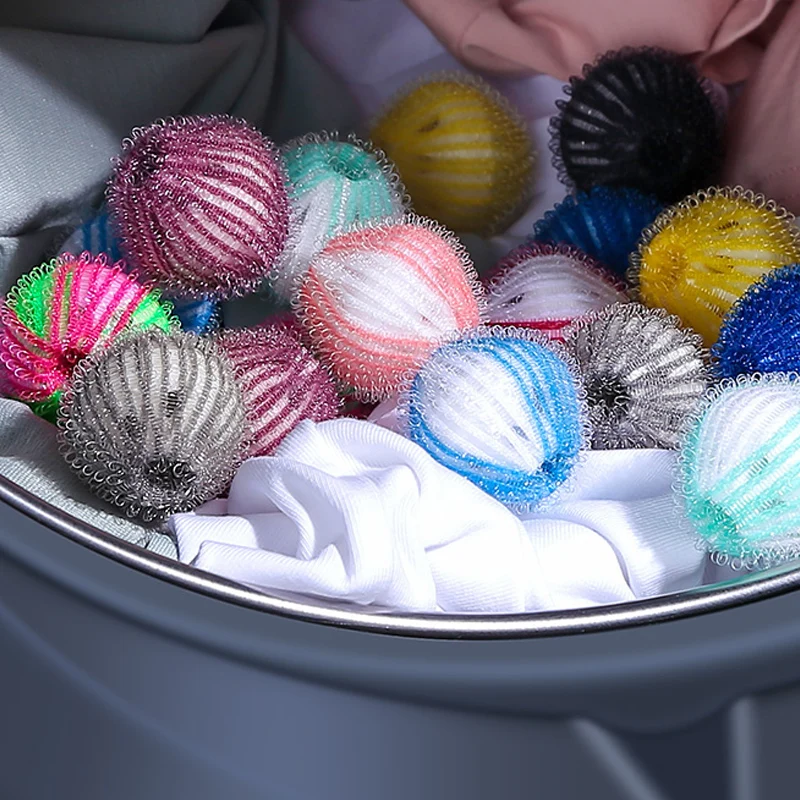 Nylon Hair Remover Laundry Balls Washing Machine Fluff Hair Catcher Lint Filter Laundry Ball Dirty Collection Cleaning Balls