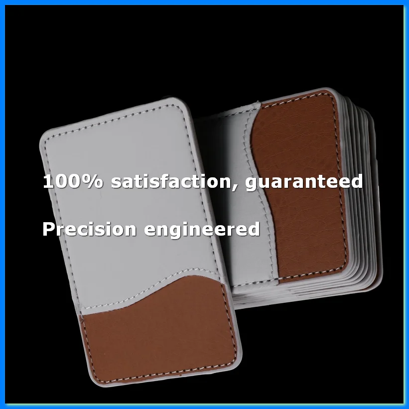 10Pcs Sublimation Blanks Phone Wallet - PU Leather Card Holder for Back of Phone Stick on Android DIY Blanks-A69M