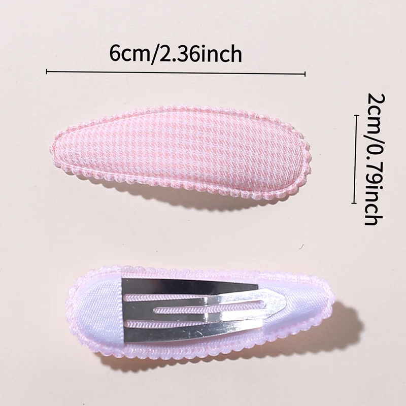 6/10 Sets of New Children's BB Clips, Cute Girls' Water Droplet Clips, Bangs Edge Clips, Women's Hair Accessories Hair Clips