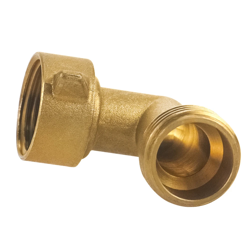 3/4'' Thread Brass Pipe Fitting Quick Connect Coupler 90 Degree Elbow Garden Water Hose Pipe Adapter Anti-rust For Garden Faucet